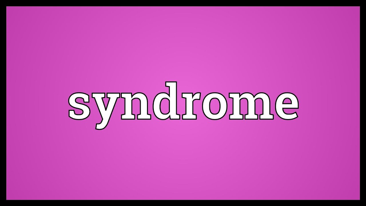 It’s A Spiritual Syndrome aka: SIN-drome